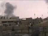 فري برس   حمص باباعمرو الصواريخ تتساقط على المنازل  15 2 2012