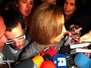 Chacón habla de reventadores durante el Desfile de las Fuerzas Armadas.