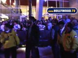 Gerard Butler & Adrian Brody Surrounded by Staples Center Fans, Require Security Escort