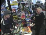 Man politely robs store