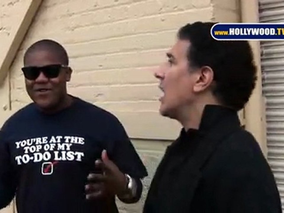 Kyle Massey & Corky Ballas do lunch during DWTS rehearsals!