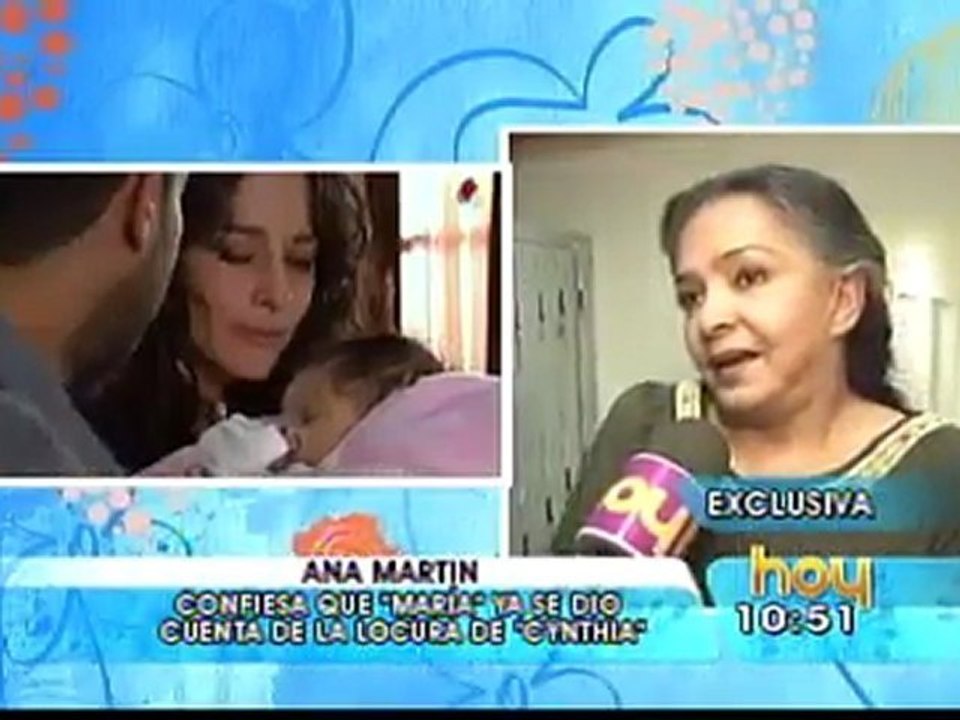 Ana Martin habla sobre Cynthia