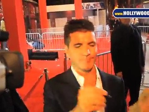 Simon Cowell and all the judges at the X Factor Premiere