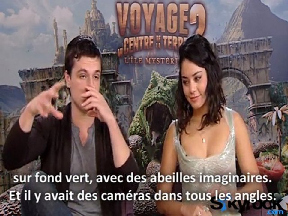 Interview Vanessa Hudgens et Josh Hutcherson [Voyage au centre de la Terre 2]