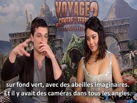 Interview Vanessa Hudgens et Josh Hutcherson [Voyage au centre de la Terre 2]