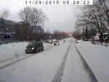 Crazy Driver Crashes Into Police