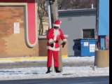 Dancing Santa in Detroit