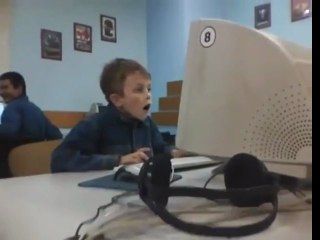 Russian kid caught watching porn