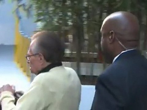 Larry King Leaves CNN Building