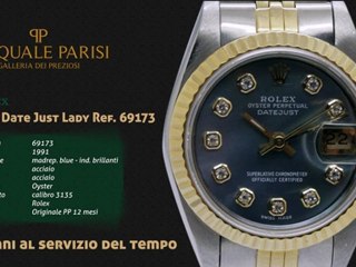 Rolex Date just lady ref 69173 oro brillanti