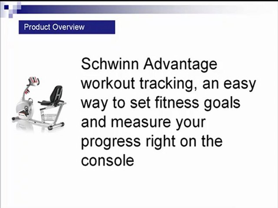 Exercise Bike - Schwinn 240 Recumbent Bike