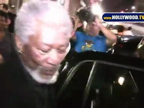 Morgan Freeman Leaving the Star Studded Event At The Roosevelt