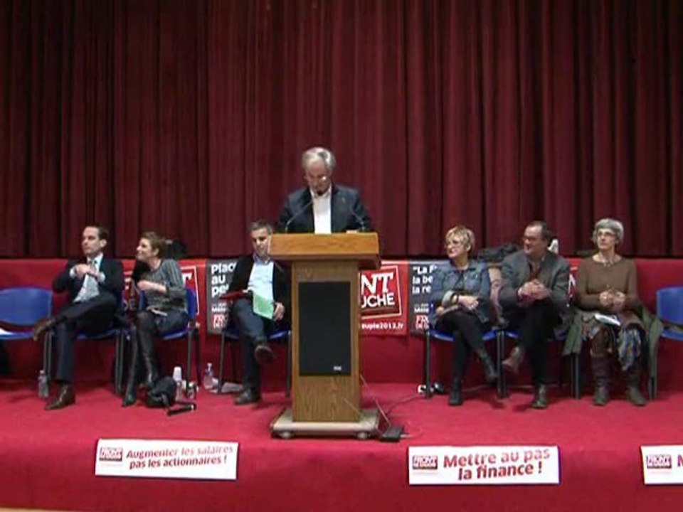 ALAIN RAYMONT AU MEETING DU FRONT DE GAUCHE A MIGENNES