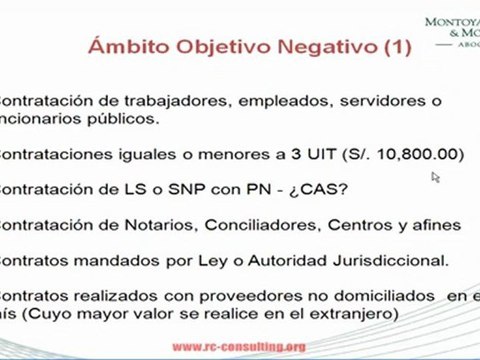 Curso Ley de Contrataciones (Tercera Parte)