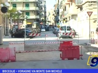 Bisceglie | Voragine via Monte San Michele