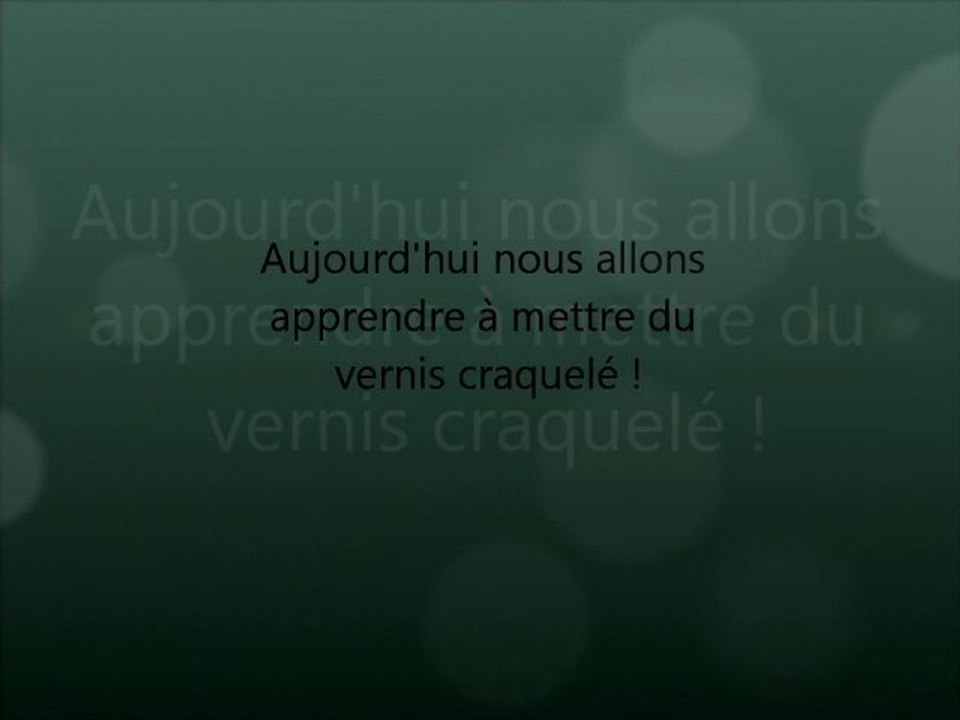 Vernis craquelé
