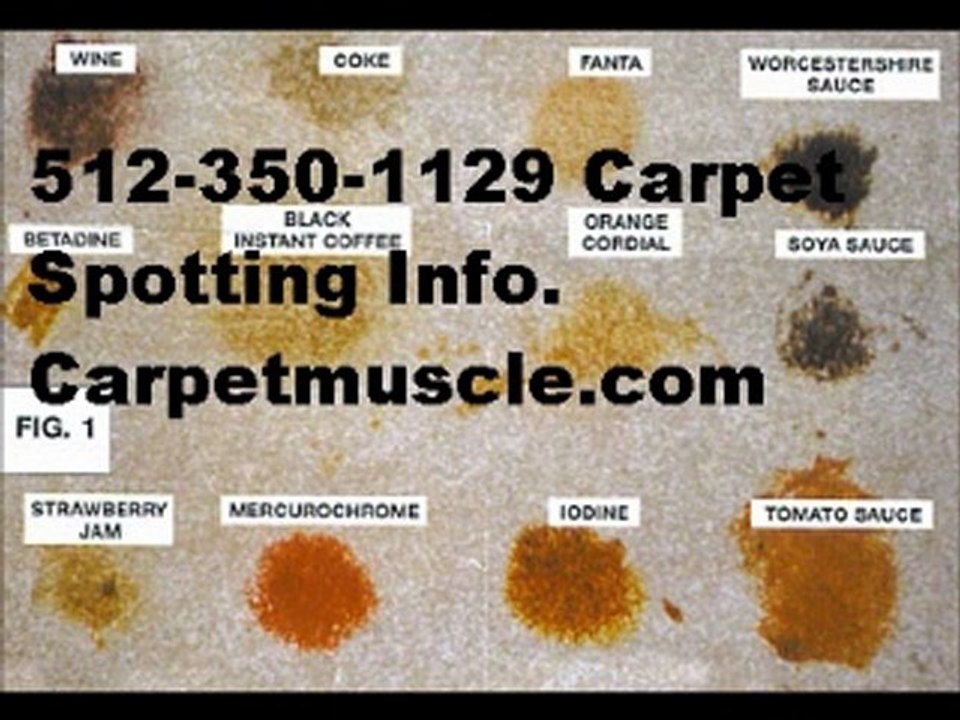 Free online carpet spotting and stain removal info Austin.4