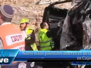 Download Video: Nueve niños palestinos mueren en un choque en Cisjordania