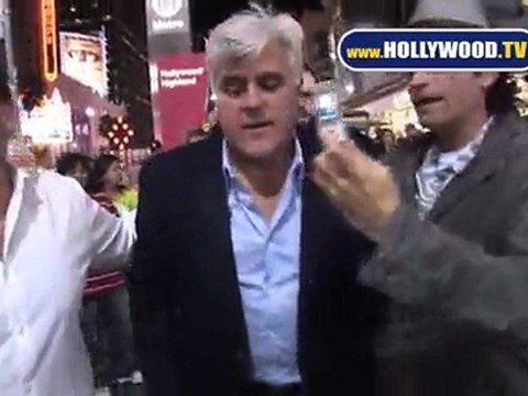 Jay Leno Talks DWTS On Hollywood Blvd