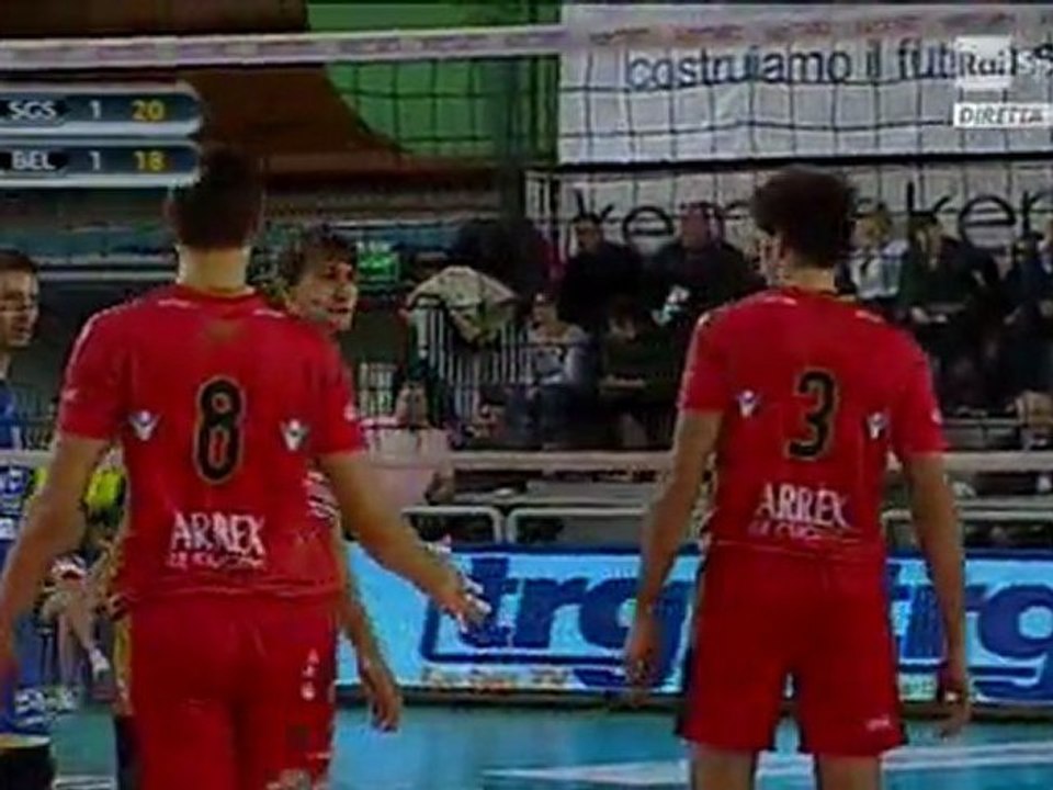 San Giustino - Sisley 28.01.2012 Serie A1, Italy set 3 & 4