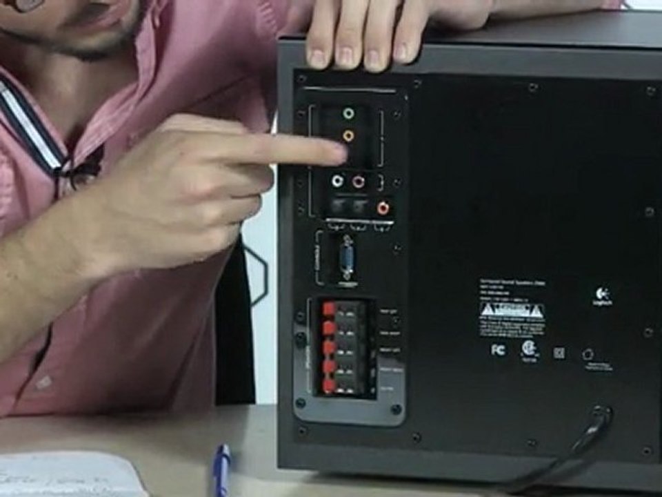 logitech z906 connect to tv