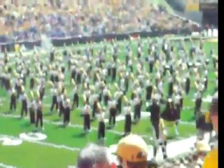 Marching band play Lady Gaga&apos;s Paparazzi