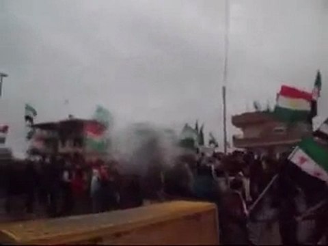 فري برس مظاهرة قامشلو حي قناةالسويس جمعة المقاومة الشعبية 17 2 2012