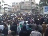 فري برس   مشاركة احرار معضمية الشام في تشيع شهيد المزة اسامة شعبان 16 2 2012