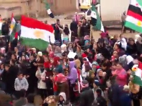 فري برس قامشلو حي قناة السويس جمعة المقاومة الشعبية 17 2 2012