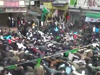 فري برس   ريف دمشق قدسيا  منذ استعدناك من العصابة اصبحت جنة يا وطننا  17 2 2012