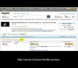 ZAGG invisibleSHIELD for Amazon Kindle Fire