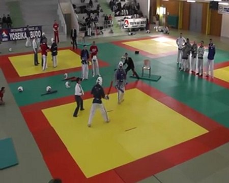 1er combat baton individuel Aurelien RYON championnat de bourgogne février 2012