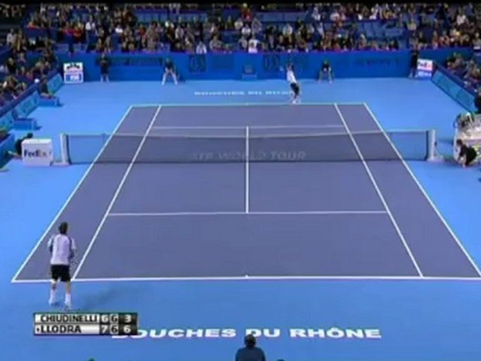 Marseille - Llodra besiegt Chiudinelli