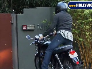 Jake Gyllenhaal Tempts Fate Motorcycling in L.A.