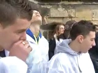 Bordeaux : les ouvriers cordistes  et acrobates