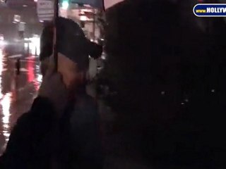 Mark Vincent Kaplan Goes to BOA In Rain