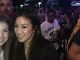 Michelle Kwan Poses With Fans Outside Staples Centers