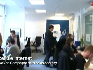 A l'intérieur du QG de Nicolas Sarkozy