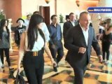 Kim Kardashian arrives at Atlantis The Palm in Dubai