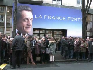 Nicolas Sarkozy a inauguré son QG de campagne