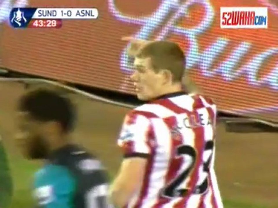 SUND'LAND 2-0 ARSENAL Goal highlights 18.02.2012