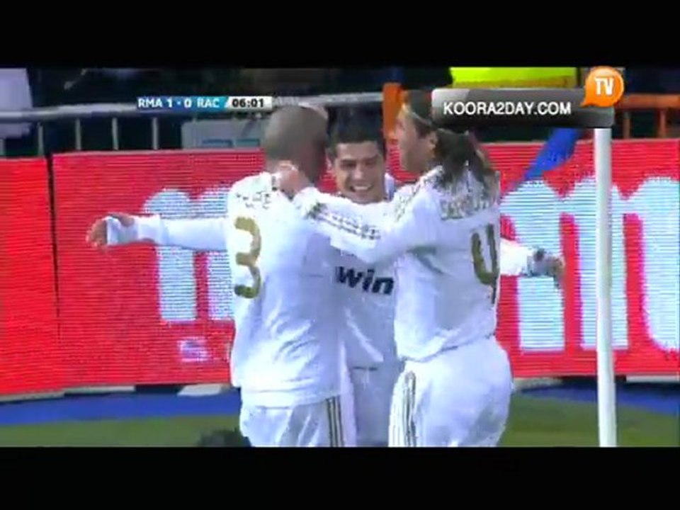 Real Madrid 1 - 0 Racing Santander Goal Ronaldo