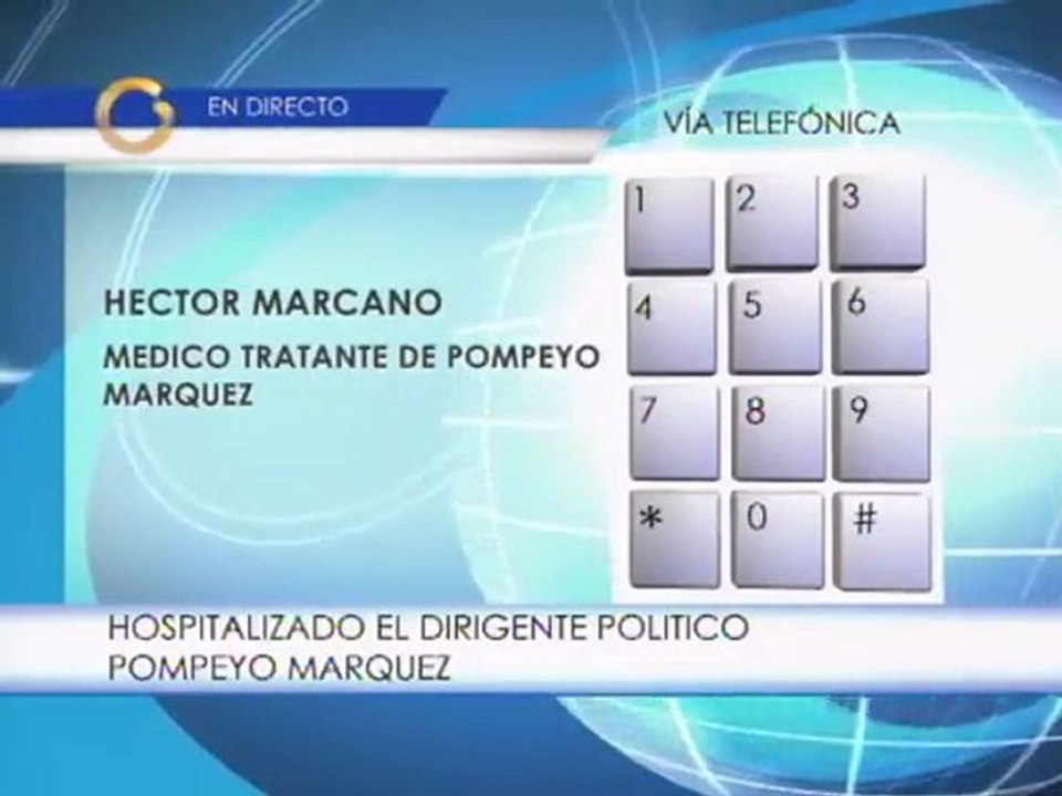 Pompeyo Márquez estable luego de una operación