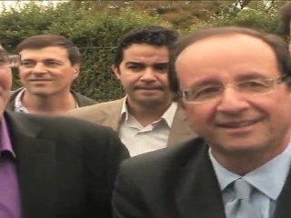François Hollande en visite à Asnières