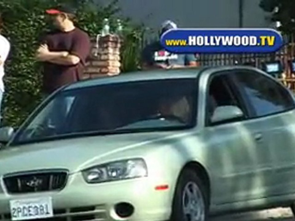 Lindsay Lohan On Set