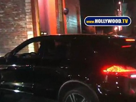 Tony Dovolani And Audrina Patridge At Dance Studio