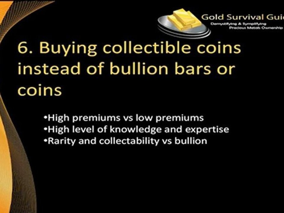Deadliest Mistakes When Buying Gold
