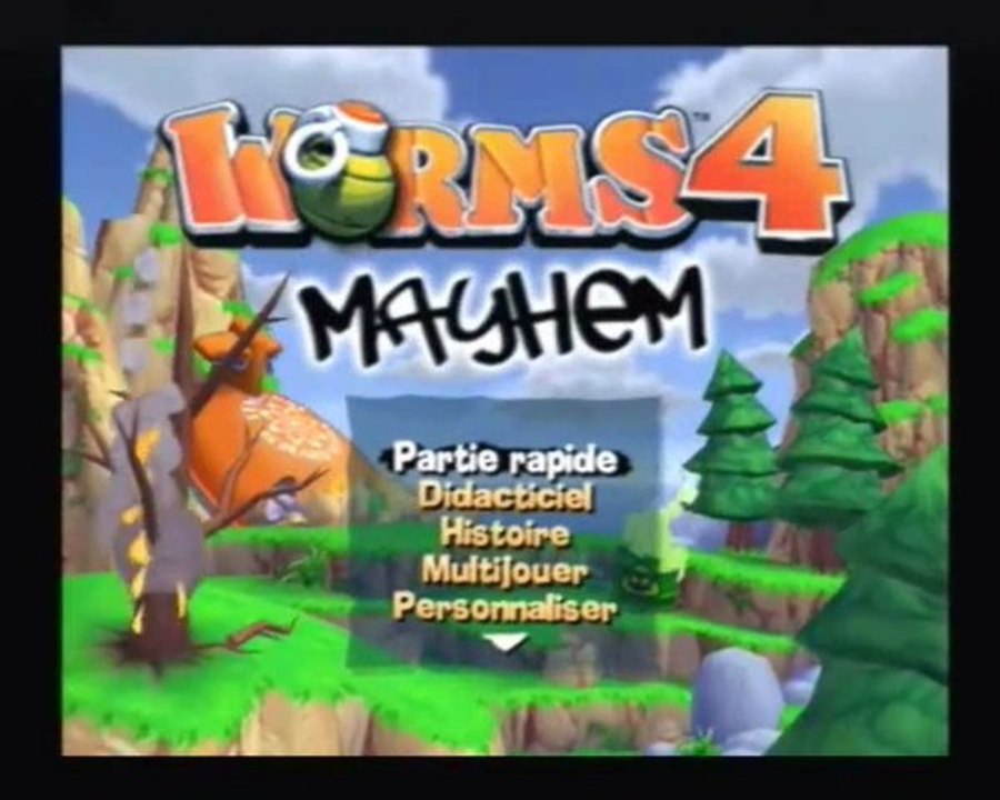 Worms 4 Mayhem Videotest part 1/2