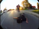 Skateur renversé par une voiture