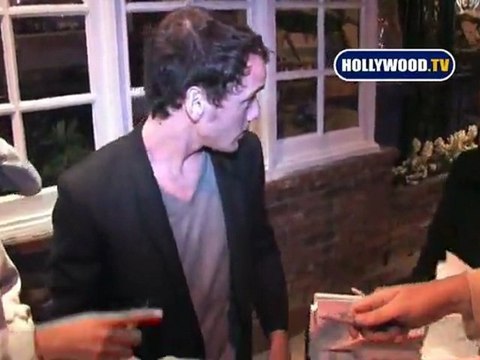 Anton Yelchin Leaves Voyeur Nightclub
